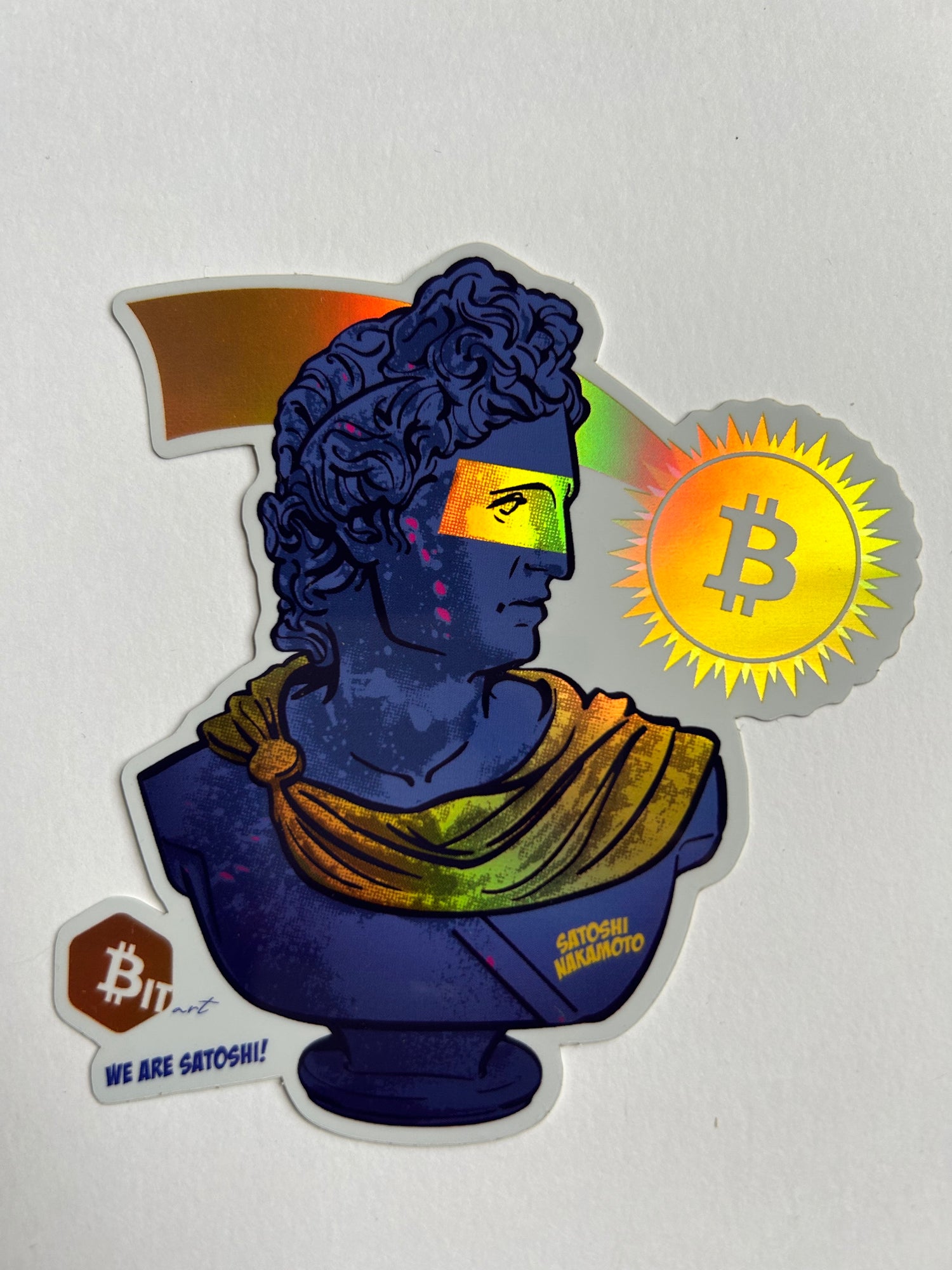 Bitart holographic art stickers