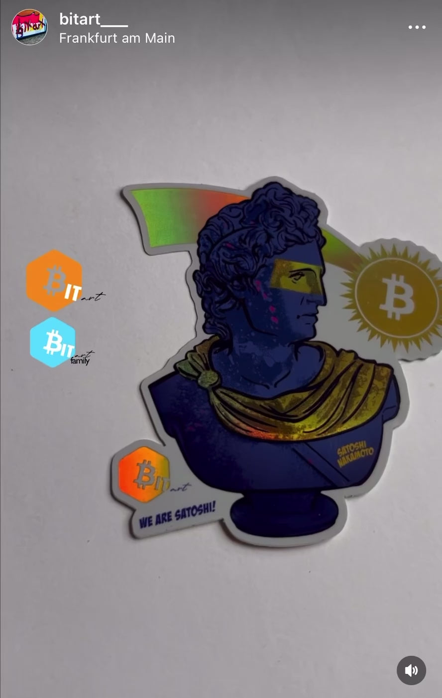 Bitart holographic Art-Stickers